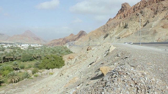 WS View of Countryside /马斯喀特，阿曼视频素材