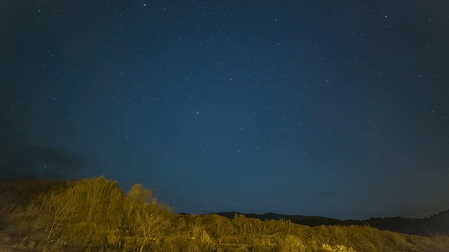 星星在天空中的踪迹视频素材