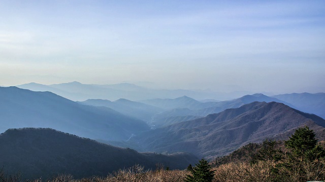 加平郡清晨的阳光山景视频素材