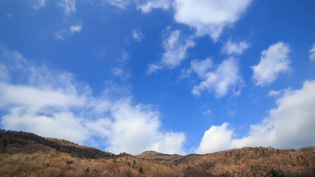 云在山峦间翻滚视频素材