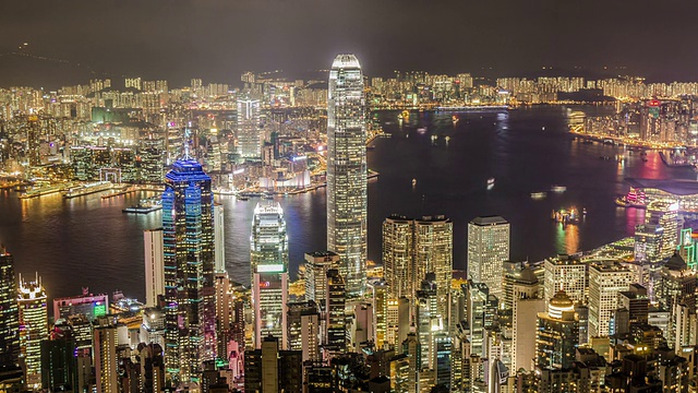 香港的天际线视频素材