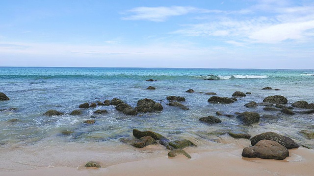 沙滩上的海浪视频素材