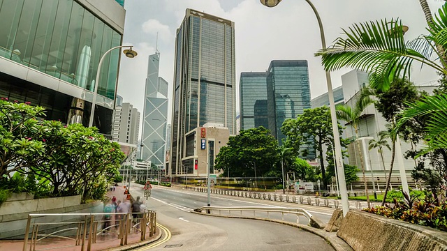 香港城市的时间流逝视频素材