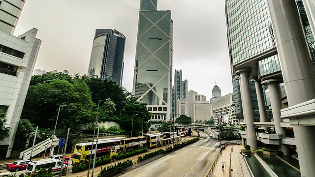 香港城市的时间流逝视频素材