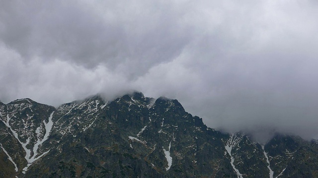 Tatra山云视频素材