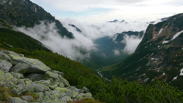 Tatra山云视频素材