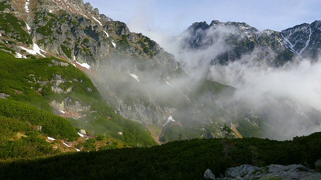 Tatra山上的风景视频素材