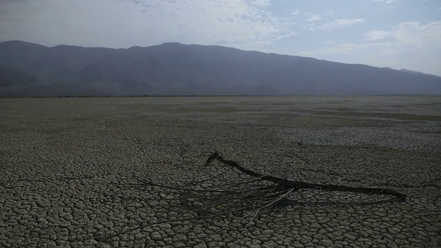 加州安扎波雷戈的克拉克干湖床的延时拍摄视频素材