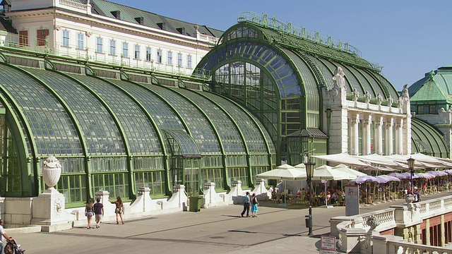 PAN Palmenhaus(棕榈屋)在维也纳Burggarten视频素材