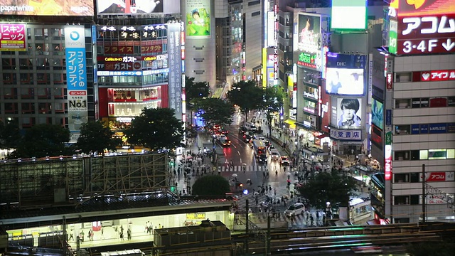 涉谷的雨夜视频素材