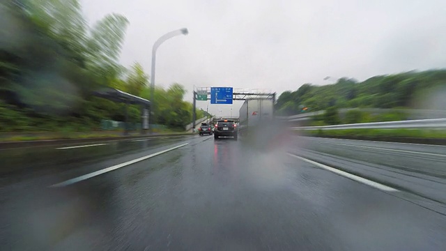 雨天开车视频素材