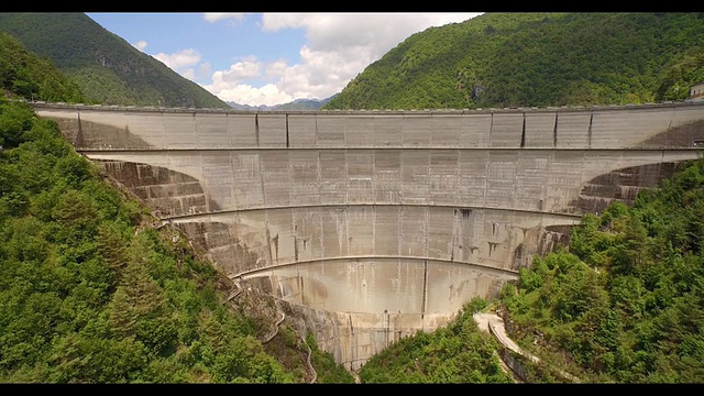 水库湖泊鸟瞰图视频素材