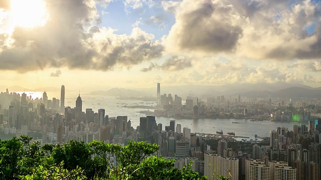 香港阳光之城视频素材