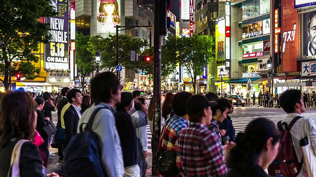 涉谷Scramble Crossing - Motion Timelapse视频素材