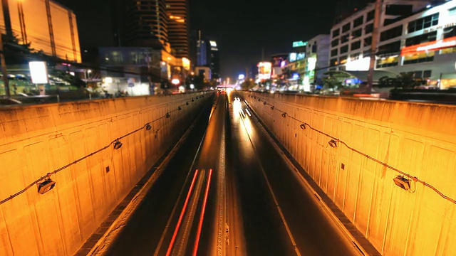 夜间交通城市视频素材