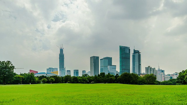 T/L LA time elapse of Shenzhen skyline /深圳，中国视频素材