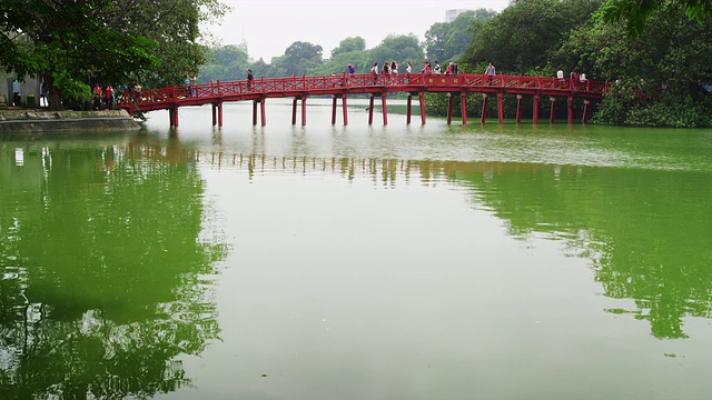 河内还剑湖区景色视频素材