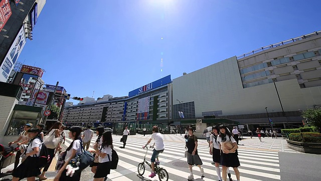 池袋车站景观视频素材