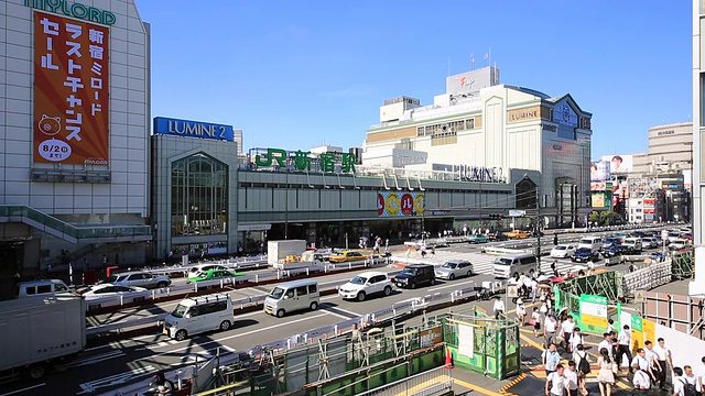 新宿南出口前景观视频素材