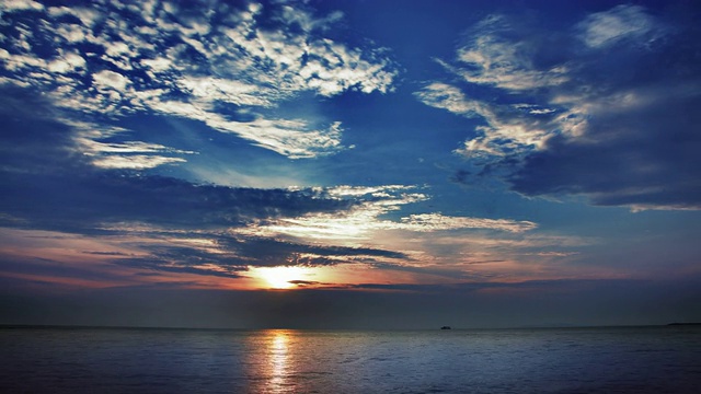 海上日落视频素材