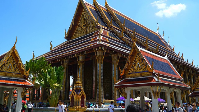 Wat phra kaew时间流逝视频素材