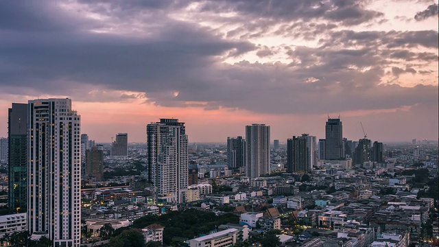 城市的日落视频素材