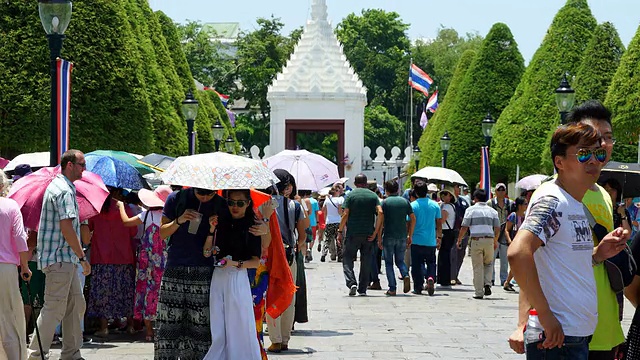 时光流逝wat phra kaew视频素材