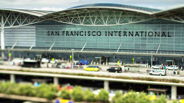 SFO Tilt-Shift间隔拍摄视频素材