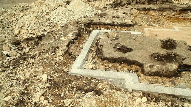 新住宅建筑地下室混凝土基础基础视频下载