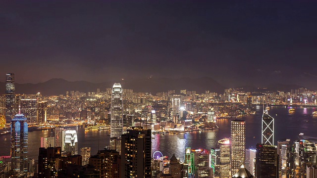 T/L WS PAN香港夜景视频素材