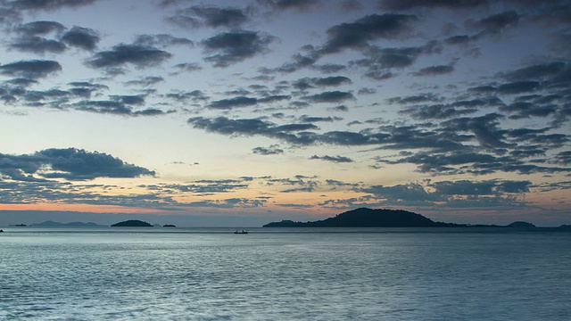 柬埔寨海岸线上的日出视频素材