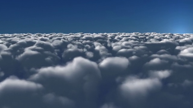 Mer de nuages /飞越云层-循环视频素材