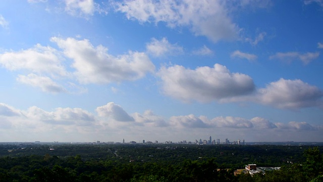 奥斯丁，美国德克萨斯州2015年天际线城市景观山邦内尔首都城市景观视频素材