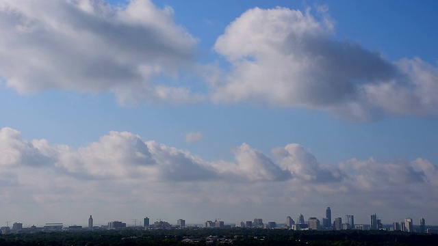 奥斯丁，美国德克萨斯州2015年天际线城市景观山邦内尔首都城市景观视频素材