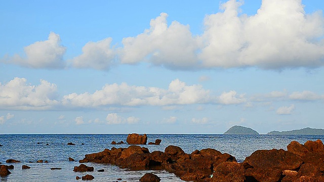 海面上的云景视频素材