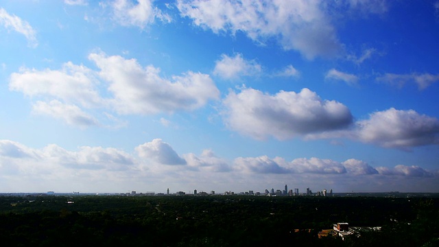 奥斯丁，美国德克萨斯州2015年天际线城市景观山邦内尔首都城市景观视频素材