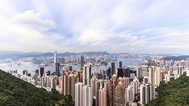 T/L WS高架香港夜全景图视频素材