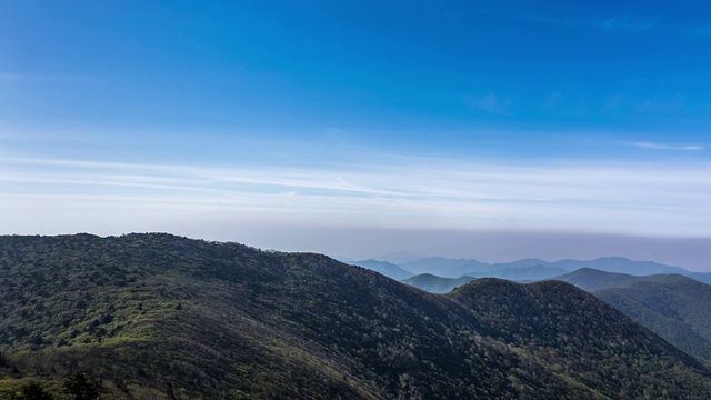 Taebaek山顶的景色视频素材