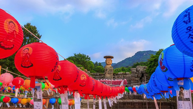 三楼大元寺五层石塔(韩国瑰宝)视频素材