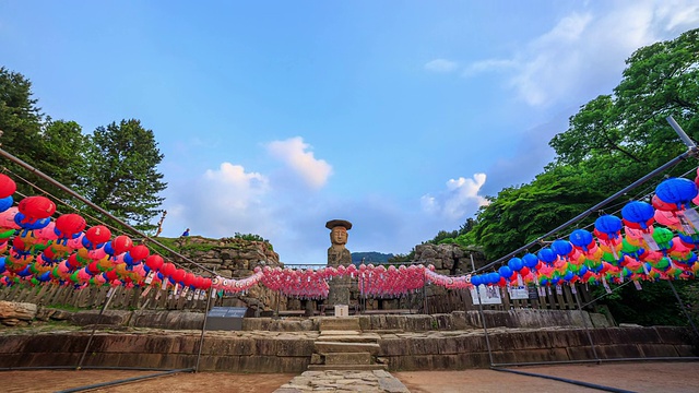 三楼大元寺五层石塔(韩国瑰宝)视频素材