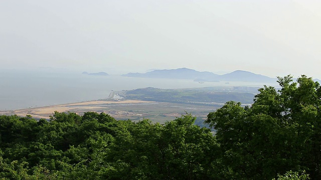 从白根山俯瞰仁川视频素材