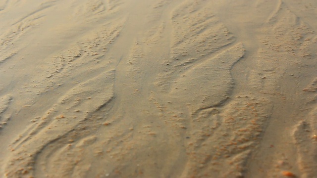 海浪和沙子特写视频素材