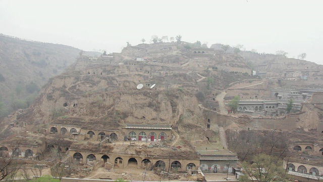 中国山西黄河流域洞窟景观视频素材