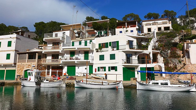 西班牙巴利阿里群岛，马略卡岛(Cala Figuera Mallorca)视频素材