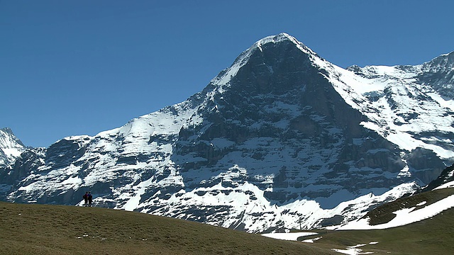 从Mannlichen到Eiger山/ Mannlichen, Bernese Oberland，瑞士视频素材