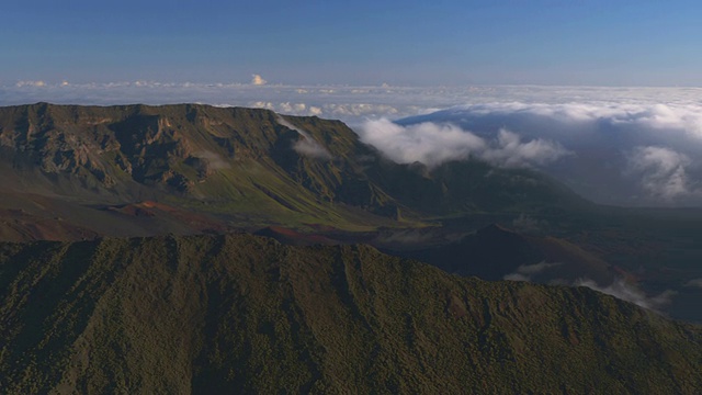 夏威夷毛伊岛的哈雷阿卡拉火山口视频下载