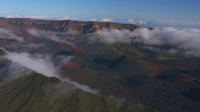 夏威夷毛伊岛的哈雷阿卡拉火山口视频素材