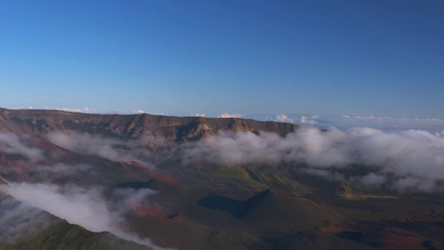 夏威夷毛伊岛的哈雷阿卡拉火山口视频素材