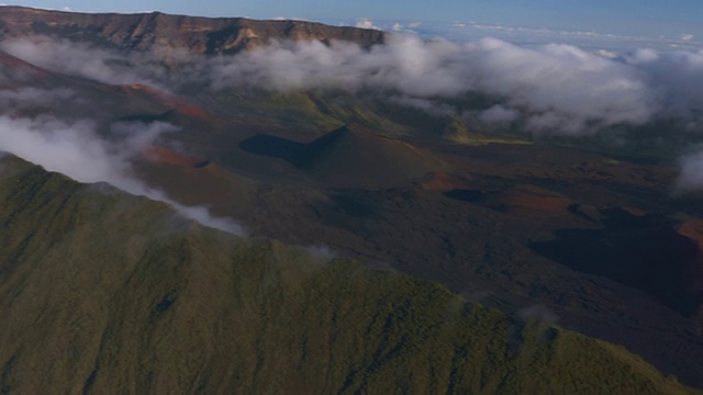 夏威夷毛伊岛的哈雷阿卡拉火山口视频素材