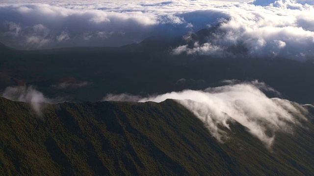 夏威夷毛伊岛的哈雷阿卡拉火山口视频素材